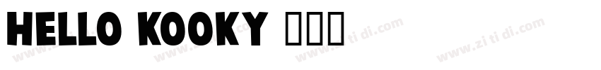 hello kooky字体转换